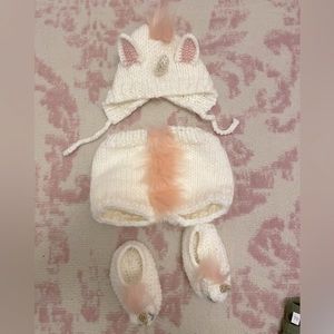 Baby unicorn knit costume